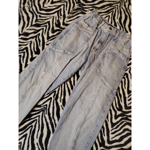 Retrofete Miriam Denim Jogger Jeans Womens 27 High Rise Blue‎ Italy Made - Picture 3 of 10